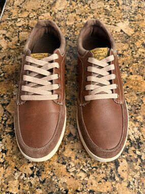**NEW IN BOX** Steve Madden Zeallee Mens Leather Shoes Cognac/Brown Size 12 US